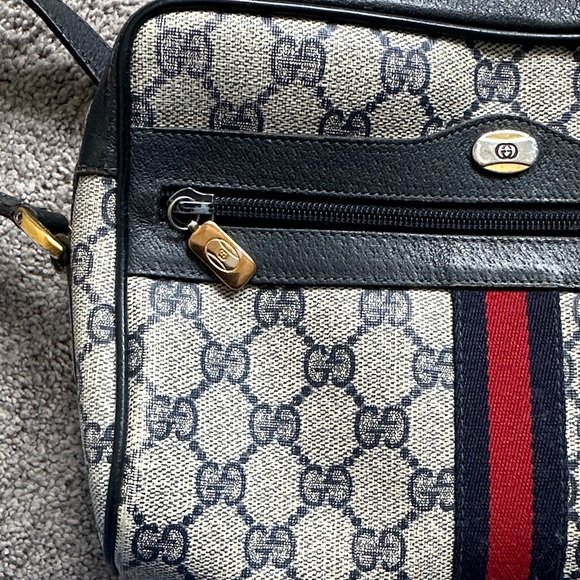 Vintage Gucci Ophidia Sherry Line Blue Crossbody Bag - Picture 8 of 16